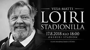 VESA-MATTI LOIRI STADIONILLA PERJANTAINA 17.8.2018