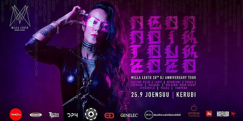 Milla Lehto 20th DJ Anniversary Tour