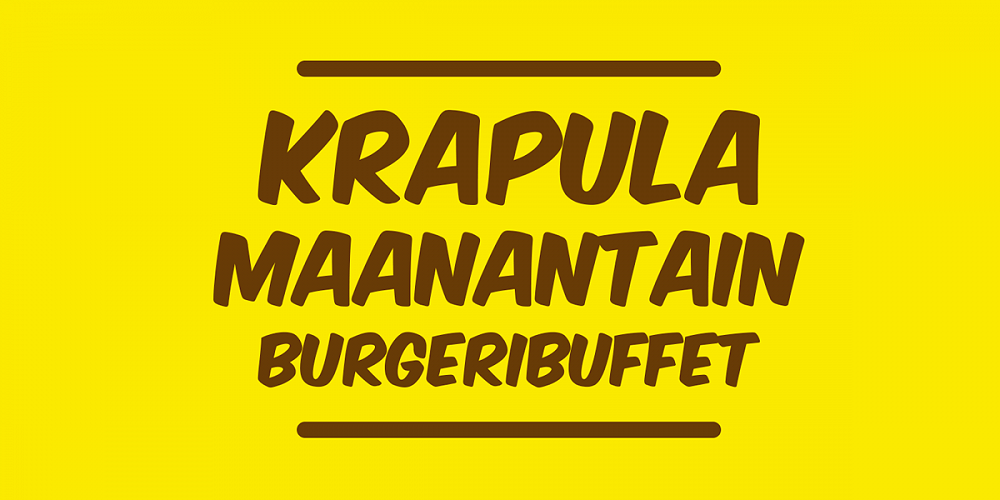 Krapulamaanantain Burgeribuffet