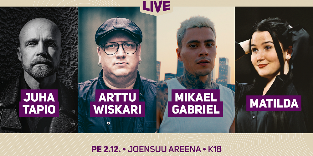 Kerubi Live: Juha Tapio, Arttu Wiskari, Mikael Gabriel ja Matilda