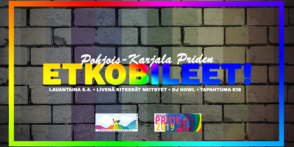 Pohjois-Karjala Priden Etkobileet: Kitkerät Neitsyet, DJ Howl